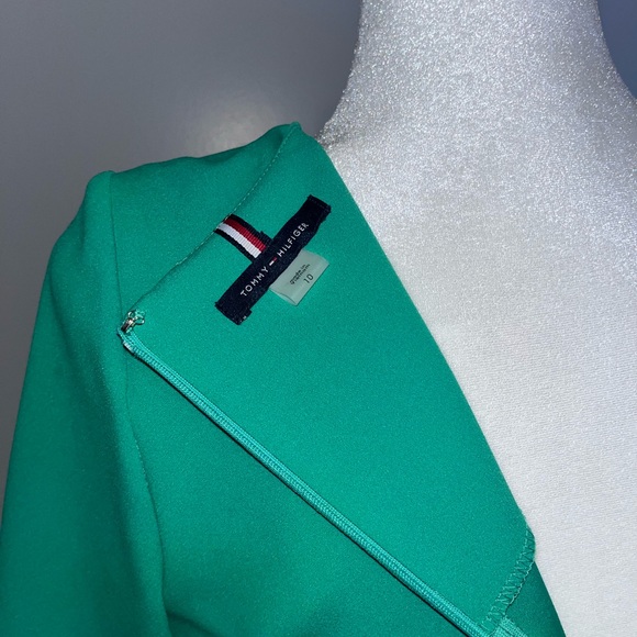 Tommy Hilfiger Green Mini Dress with Buttoned Sleeves - Picture 6 of 8